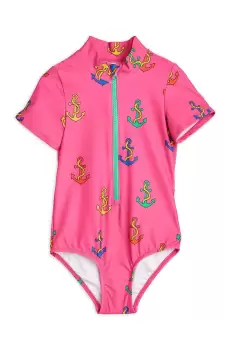 Mini Rodini costum de baie dintr-o bucata pentru copii culoarea roz imagine