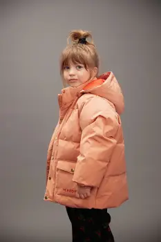 Mini Rodini geaca copii culoarea portocaliu, 25710111 imagine