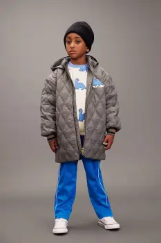 Mini Rodini geaca copii Dino culoarea gri, 25710103 imagine