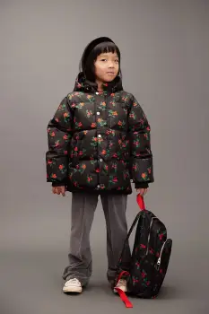 Mini Rodini geaca copii Lingonberries culoarea negru, 25710112 imagine