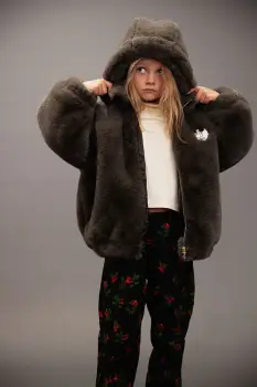 Mini Rodini geaca copii Ritzratz culoarea gri, 25710107 imagine