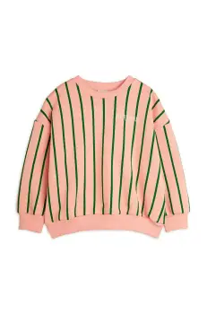 Mini Rodini hanorac de bumbac pentru copii culoarea portocaliu, modelator, 2522014228 imagine