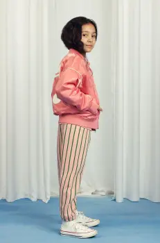 Mini Rodini pantaloni de trening din bumbac pentru copii culoarea portocaliu, modelator, 2523013428 imagine