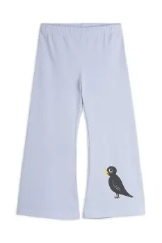 Mini Rodini pantaloni de trening pentru copii Birds culoarea violet, cu imprimeu, 2563011645 imagine