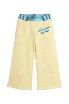 Mini Rodini pantaloni de trening pentru copii din bumbac To the moon imagine