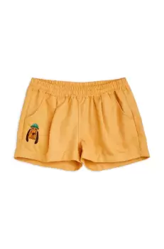Mini Rodini pantaloni scurti copii culoarea bej, cu imprimeu imagine