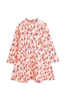 Mini Rodini rochie fete Fuchsia culoarea roz, mini, evazati, 2475010842 imagine