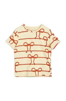 Mini Rodini tricou copii culoarea galben, modelator imagine