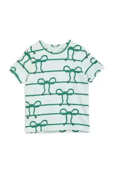 Mini Rodini tricou copii culoarea verde, modelator imagine