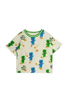 Mini Rodini tricou de bumbac pentru copii Alien imagine