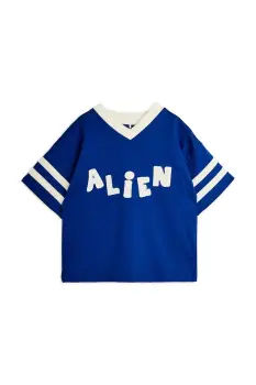 Mini Rodini tricou pentru copii, din bumbac Alien imagine