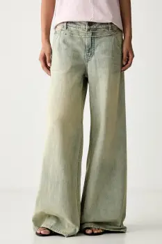 Miss Sixty blugi wide leg pentru femei imagine