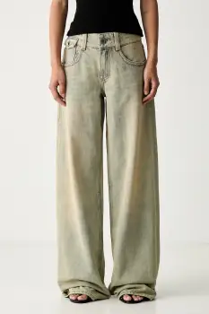 Miss Sixty blugi wide leg pentru femei imagine