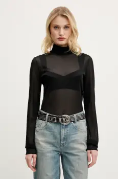 Miss Sixty bluza femei, culoarea negru, neted, 6S1SJ3740J imagine