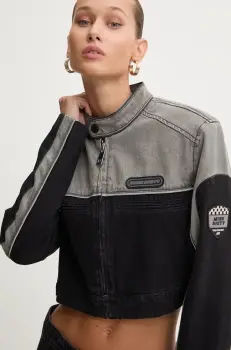 Miss Sixty geaca jeans femei, culoarea negru, de tranzitie, 6L3WJ4990000 imagine