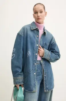 Miss Sixty geaca jeans x Keith Haring femei, de tranzitie, oversize, 6L3XJ2430000 imagine