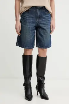 Miss Sixty pantaloni scurti jeans uni, high waist, 6S3JJ47000 imagine