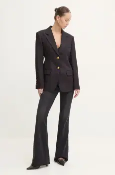 Miss Sixty sacou culoarea negru, un singur rand de nasturi, neted, 6L3WJ0040000 imagine