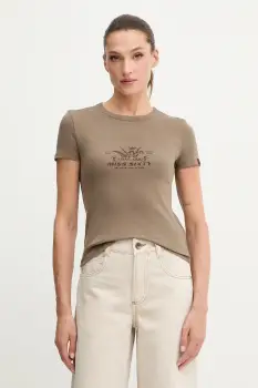 Miss Sixty tricou culoarea maro, 6S3SJ56300 imagine