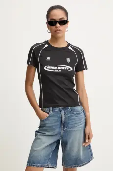 Miss Sixty tricou femei, culoarea negru, 6L3SJ0350000 imagine