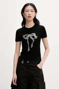 Miss Sixty tricou pentru femei, cu amestec de matase imagine