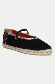 Missoni espadrile din piele intoarsa Lola culoarea negru, MWB012_001 imagine