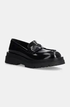 Missoni mocasini de piele Jo barbati, culoarea negru, MM64_001 imagine