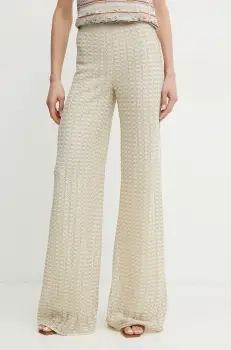 Missoni pantaloni de trening femei, culoarea bej, modelator, DS25SI0M.BR010R imagine