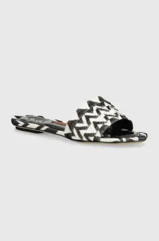 Missoni papuci Gia Flat femei, culoarea negru, M32_022 imagine