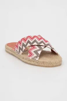 Missoni papuci Harlow femei, culoarea bej, M28_002 imagine