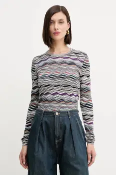 Missoni pulover de lana culoarea alb, light, DS25WN06.BK01C0 imagine