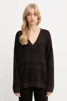 Missoni pulover de lana culoarea maro, light, DS25WN14.BK01CP imagine