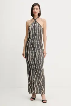 Missoni rochie culoarea maro, maxi, mulata, DS25WG0K.BK01C8 imagine