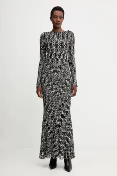 Missoni rochie culoarea negru, maxi, evazati imagine