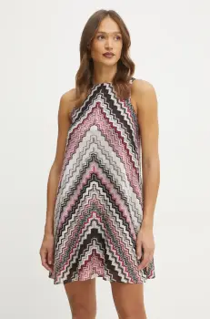 Missoni rochie culoarea roz, mini, evazati, DS25SG1L.BR00ZV imagine