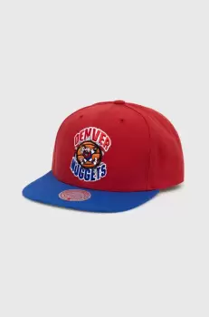 Mitchell&Ness sapca Denver Nuggets culoarea rosu, modelator imagine