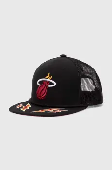 Mitchell&Ness sapca NBA MIAMI HEAT culoarea negru, cu imprimeu imagine