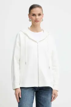 MM bluza ONORE culoarea alb, cu gluga, uni, 2526926018600 imagine