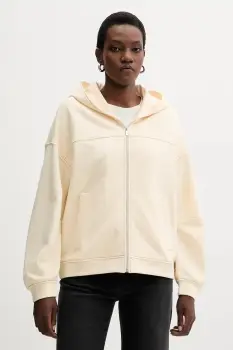 MM bluza YALE culoarea bej, cu gluga, cu imprimeu, 2526926047600 imagine