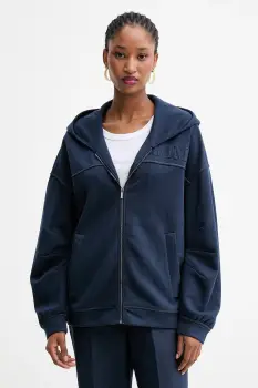 MM bluza YALE culoarea bleumarin, cu gluga, cu imprimeu, 2526926047600 imagine