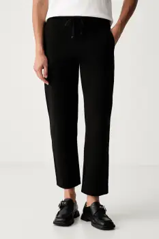 MM by Max Mara pantaloni de trening pentru femei cu bumbac MMLZINNIA imagine