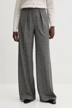 MM pantaloni CALI culoarea negru, lat, high waist, 2526786128600 imagine