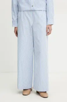 MM pantaloni de bumbac femei, lat, high waist, 2516131028600 imagine