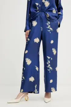 MM pantaloni de matase HELGA lat, high waist, 2526136037600 imagine