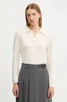 MM pulover de lana MOXA culoarea bej, light, 2526366058600 imagine