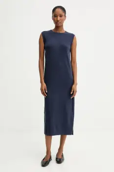 MM rochie AULLA culoarea bleumarin, midi, drept, 2526326017600 imagine