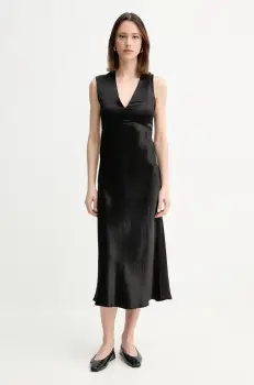 MM rochie culoarea negru, maxi, drept, 2516221048600 imagine