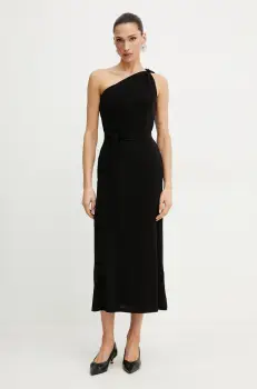 MM rochie culoarea negru, maxi, evazati, 2516621068600 imagine