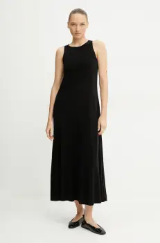 MM rochie culoarea negru, maxi, evazati, 2516621078600 imagine