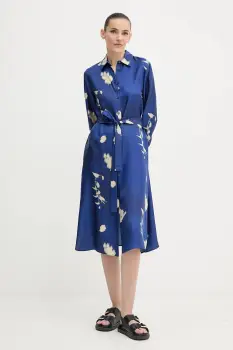 MM rochie de matase JADI midi, drept, 2526226017600 imagine